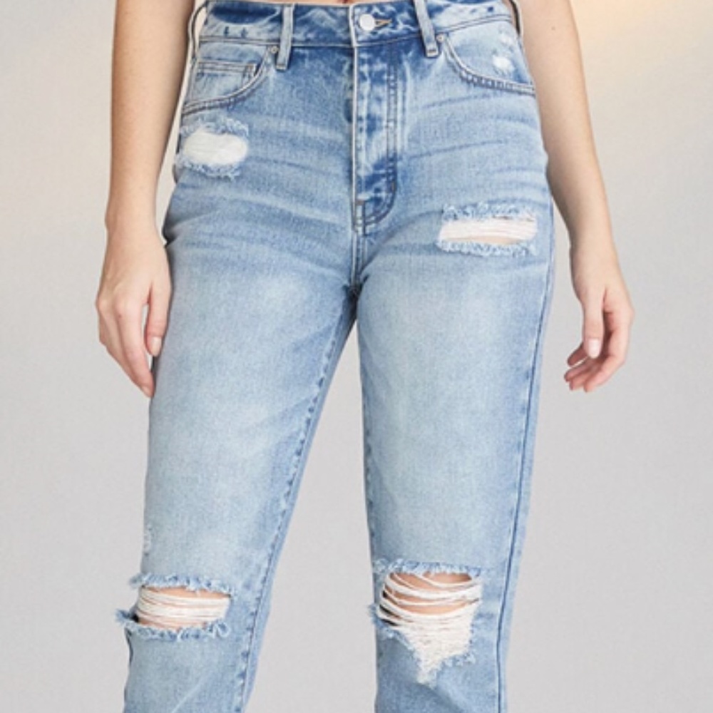 PacSun Light Blue Wash Mom Jeans - 28